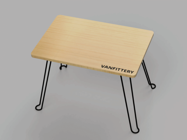 Bambus Tisch für Eurobox 60x40cm